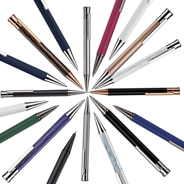 Otto Hutt Design 04 Wave White Rose Gold Bolígrafo - Ballpoint