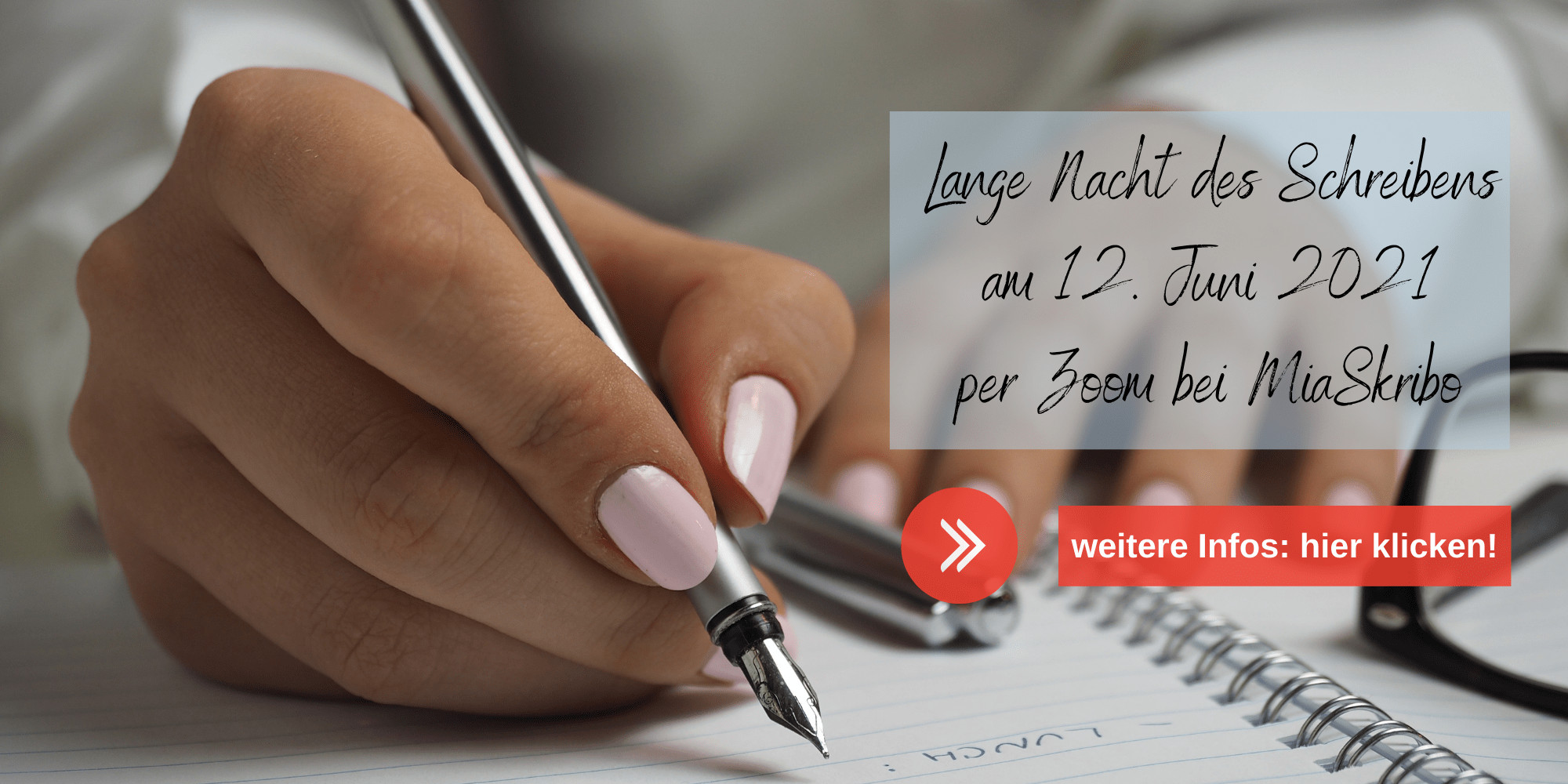 Zur Langen Nacht des Schreibens veranstaltet MiaSkribo Workshops.