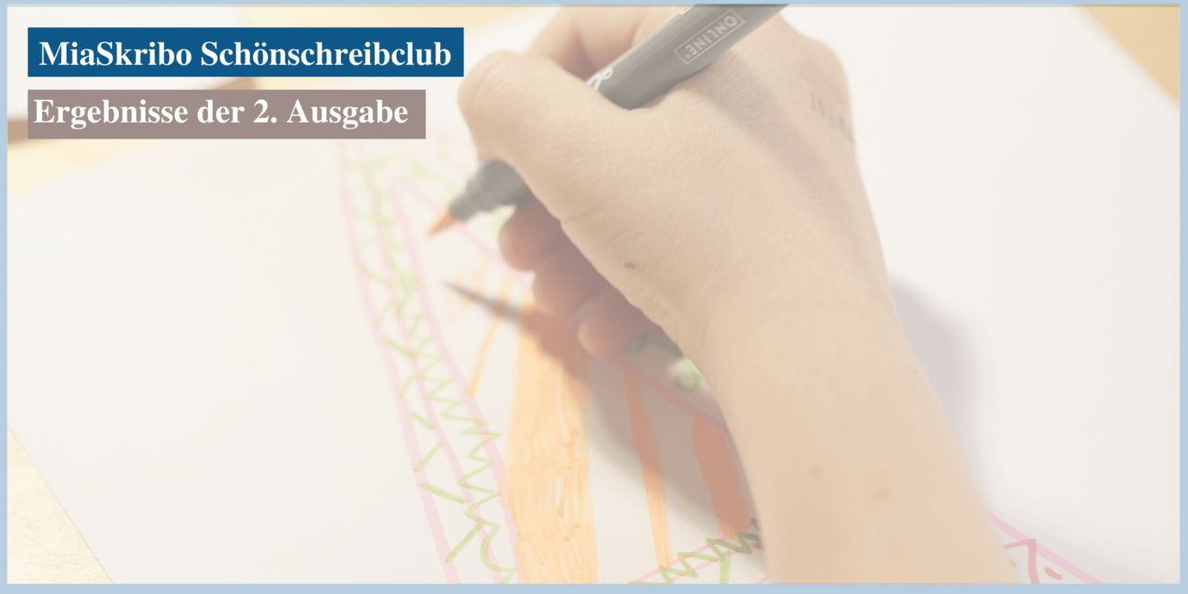 Der Schönschreibclub traf sich am 13. Januar 2022 zu seiner zweiten Ausgabe.
