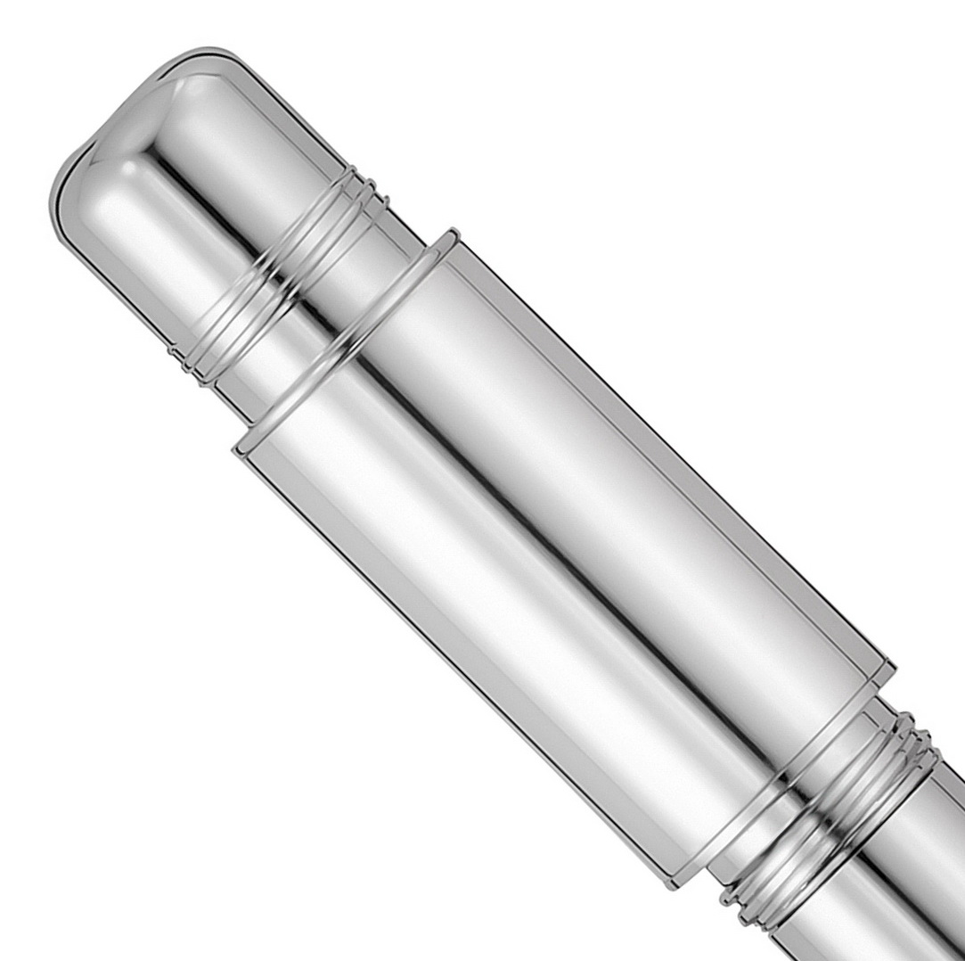 Produktfoto zum Füllfederhalter Voyager in Silber von Waldmann mit Goldfeder (5727)