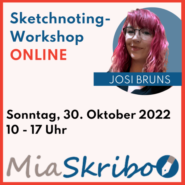 Sketchnoting-Workshop (Tag) mit Josi Bruns - ONLINE