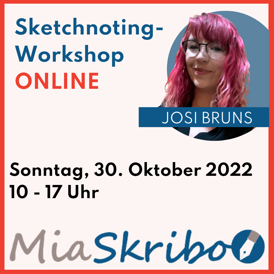 Sketchnoting-Workshop (Tag) mit Josi Bruns – ONLINE