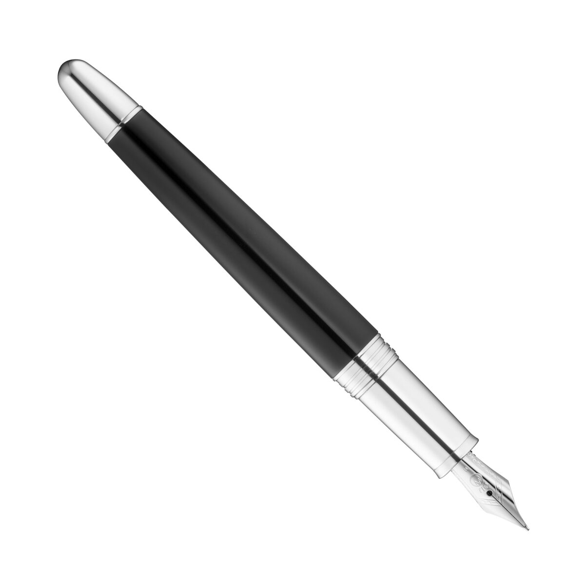 Produktfoto von Waldmann Précieux schwarz Diamantschnitt Füller mit Stahlfeder (3090)