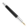 Produktfoto von Waldmann Précieux schwarz Diamantschnitt Füller mit Goldfeder (3092)
