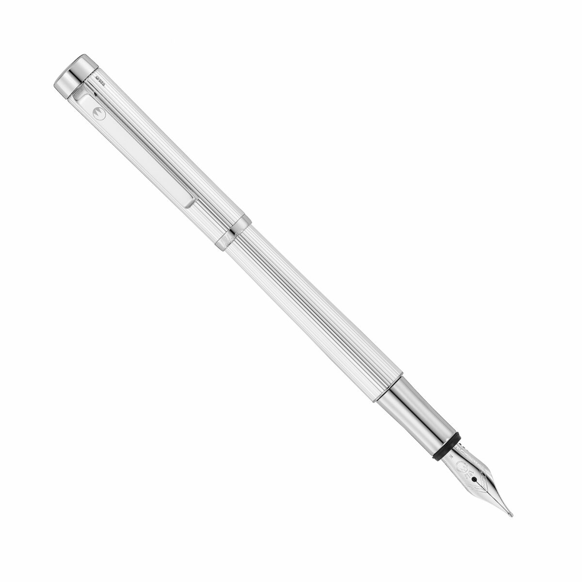 Produktfoto zu Waldmann Liberty silber Füller mit Stahlfeder (6932)