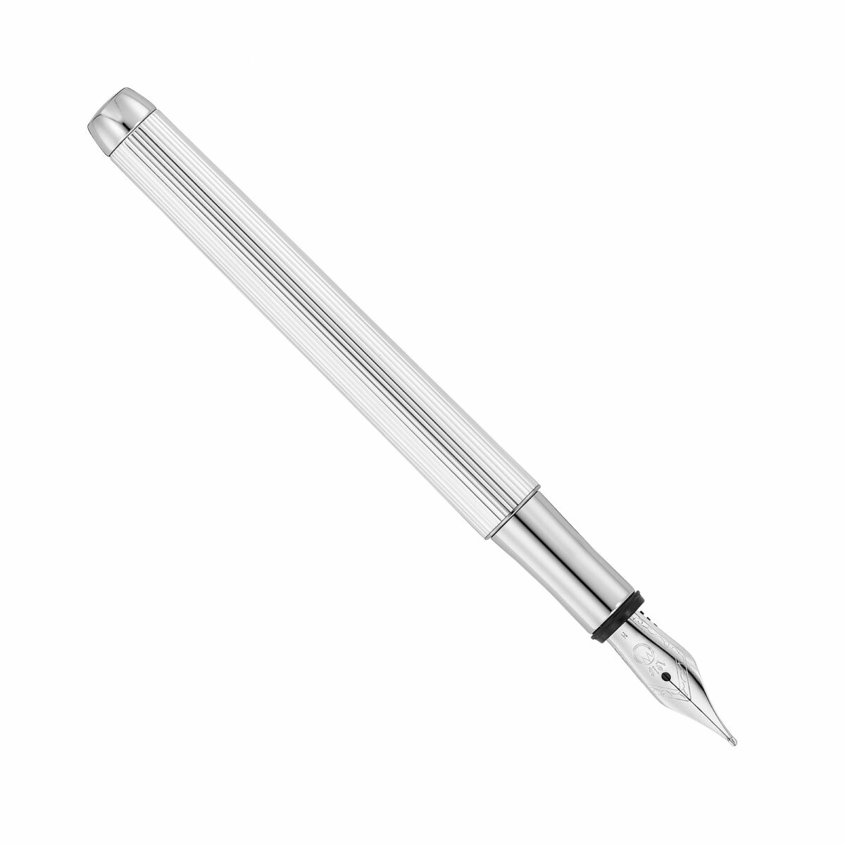 Produktfoto zu Waldmann Liberty silber Füller mit Stahlfeder (6932)