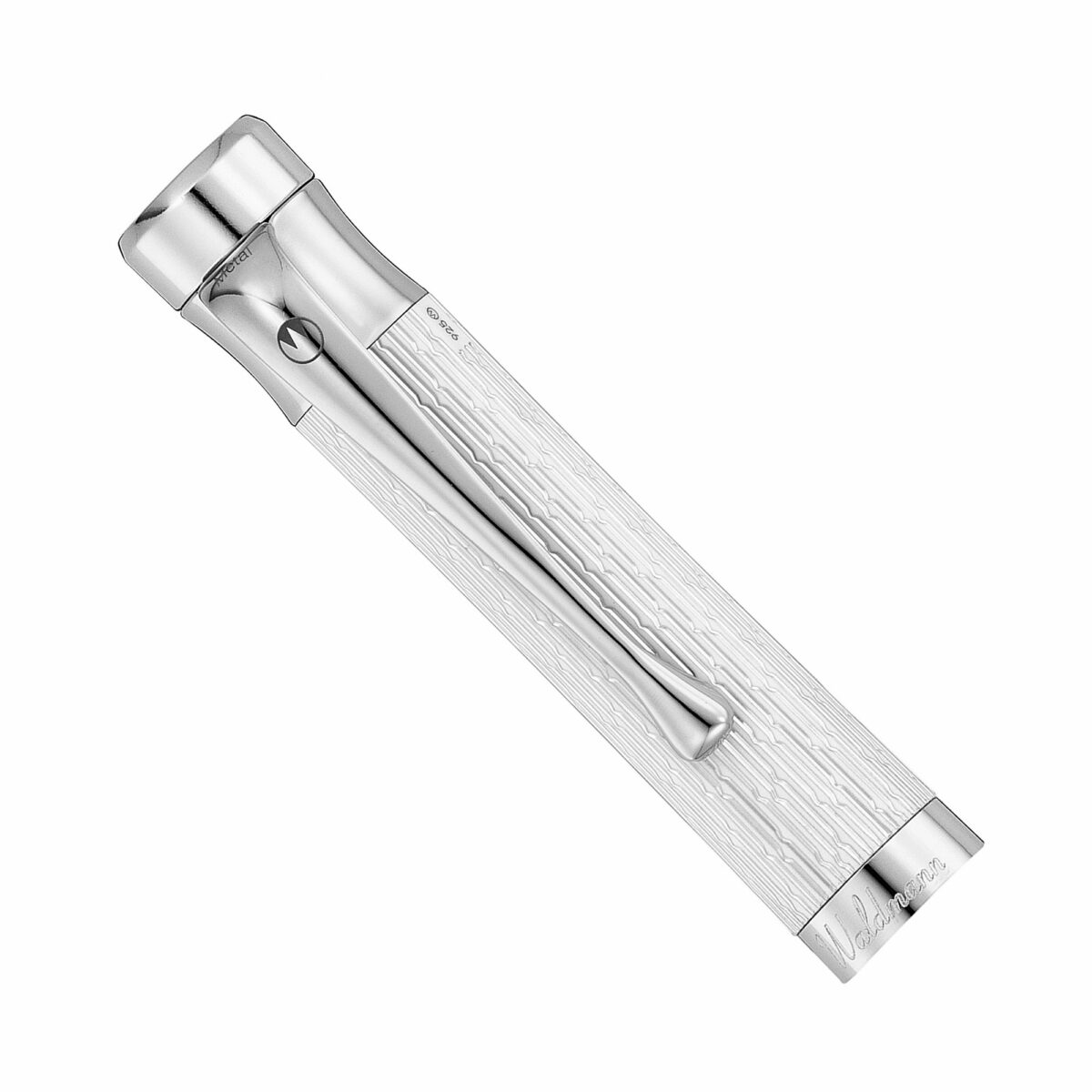 Produktfoto zum Füllfederhalter Tango von Waldmann im Imagination-Dekor in weiss mit Stahlfeder (7037)