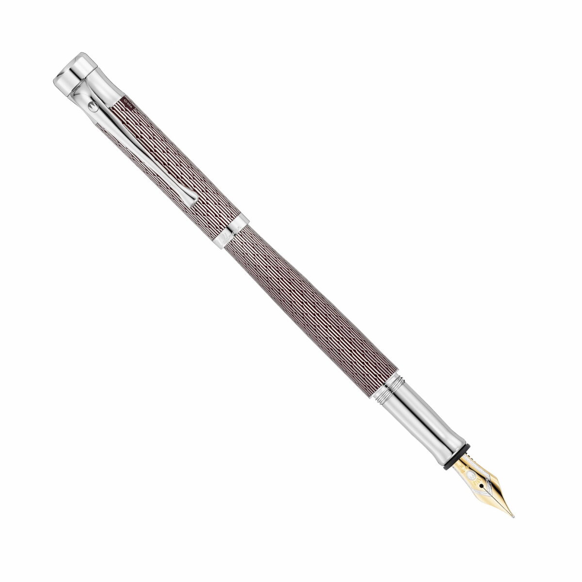 Produktfoto zum Füllfederhalter Tango von Waldmann im Imagination-Dekor in braun mit Goldfeder (7071)