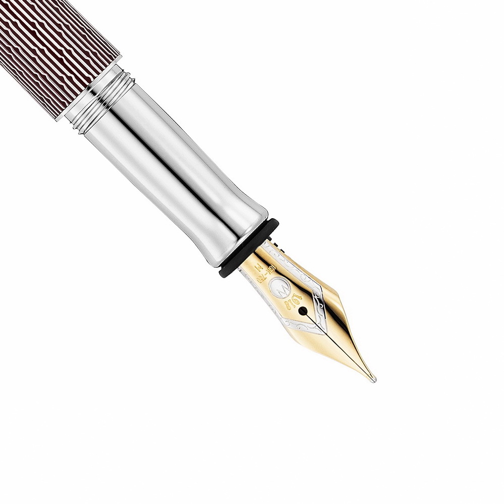 Produktfoto zum Füllfederhalter Tango von Waldmann im Imagination-Dekor in braun mit Goldfeder (7071)