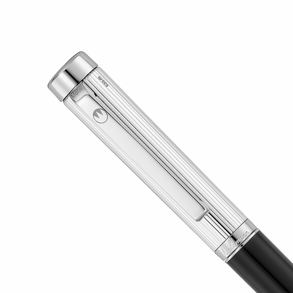 Produktfoto zu Waldmann Liberty Tintenroller in schwarz-silber (6920)