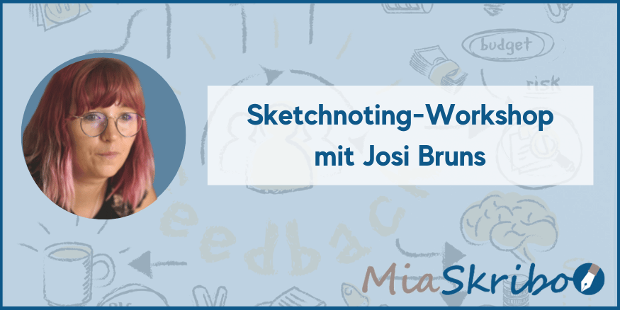 Josi leitet am 28. Januar 2023 einen Sketchnoting-Workshop.