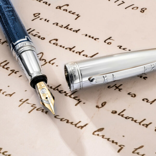 Foto zum Füllfederhalter "The Eye of Baker Street" zu Ehren von Arthur Conan Doyle von Waldmann/Sekré / Photo of the fountain pen "The Eye of Baker Street" in honor of Arthur Conan Doyle by Waldmann/Sekré