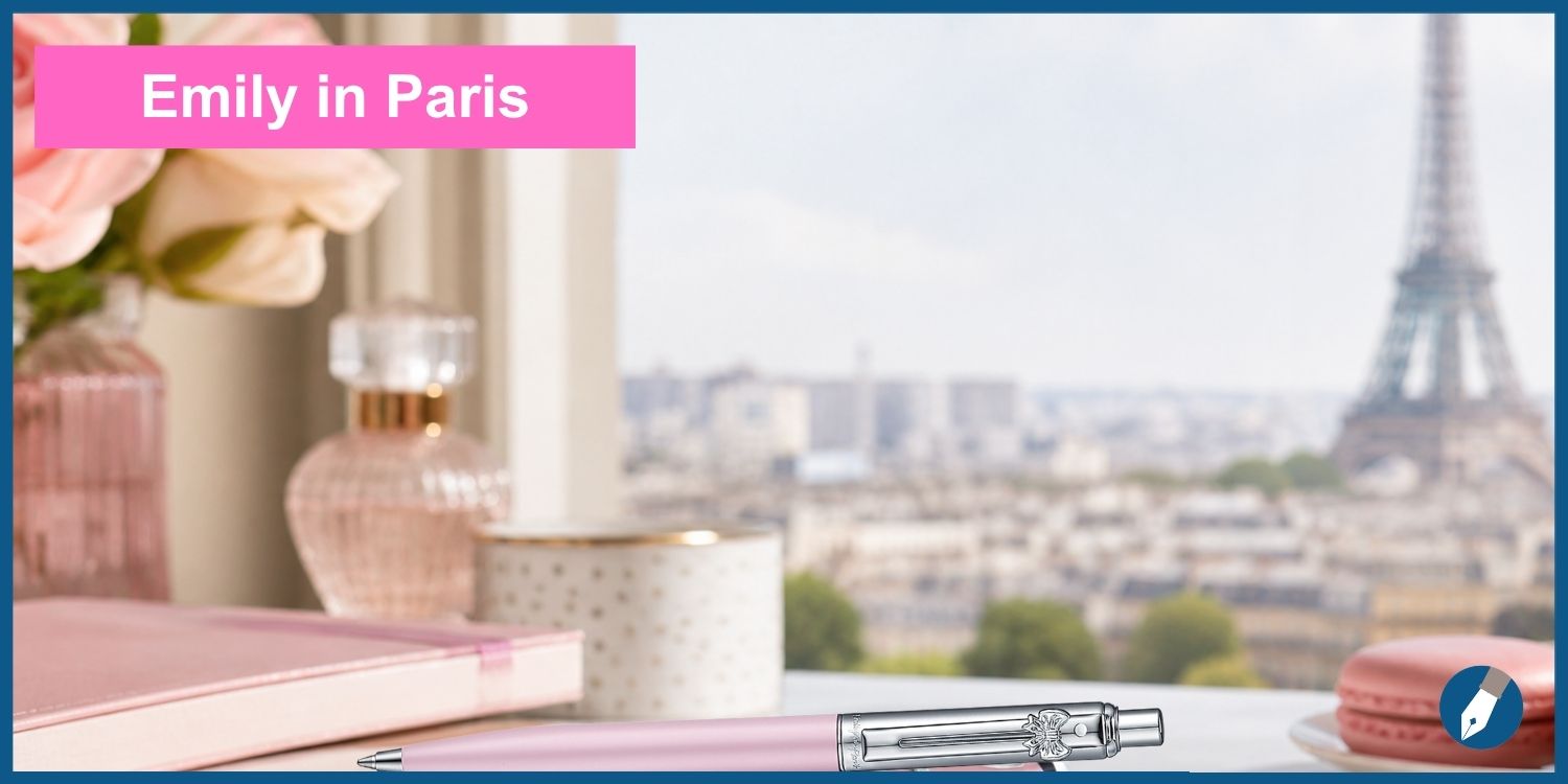 Emily in Paris - der Schreibgerätehersteller Sheaffer bietet hierzu sher schöne Schreibgeräte an.