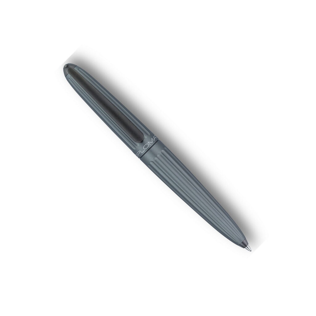 Produktfoto zum Aero Kugelschreiber in der Variante grau aluminium / Product photo for Aero ballpoint pen in variant grau aluminium (D40314040)