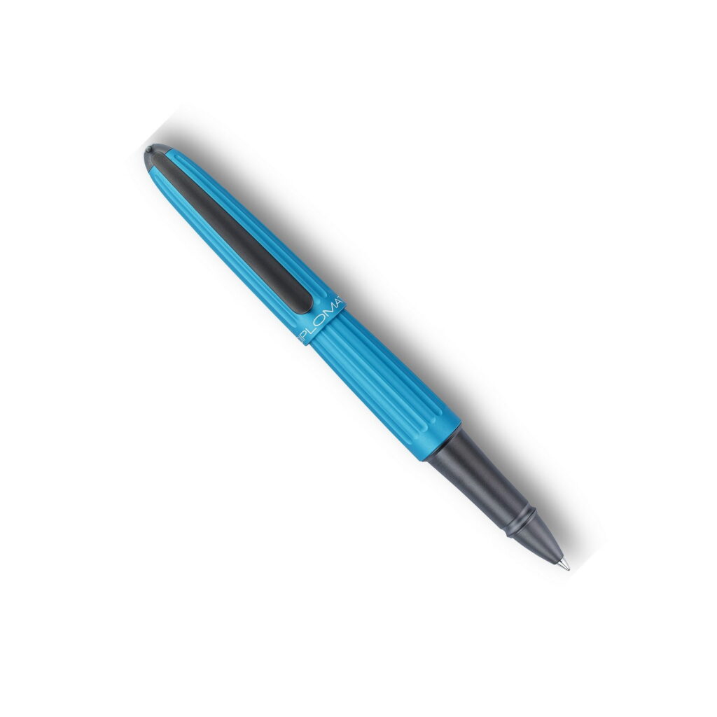 Produktfoto zum Aero Tintenroller in der Variante helltürkis aluminium / Product photo for Aero rollerball pen in variant helltürkis aluminium (D40311030)