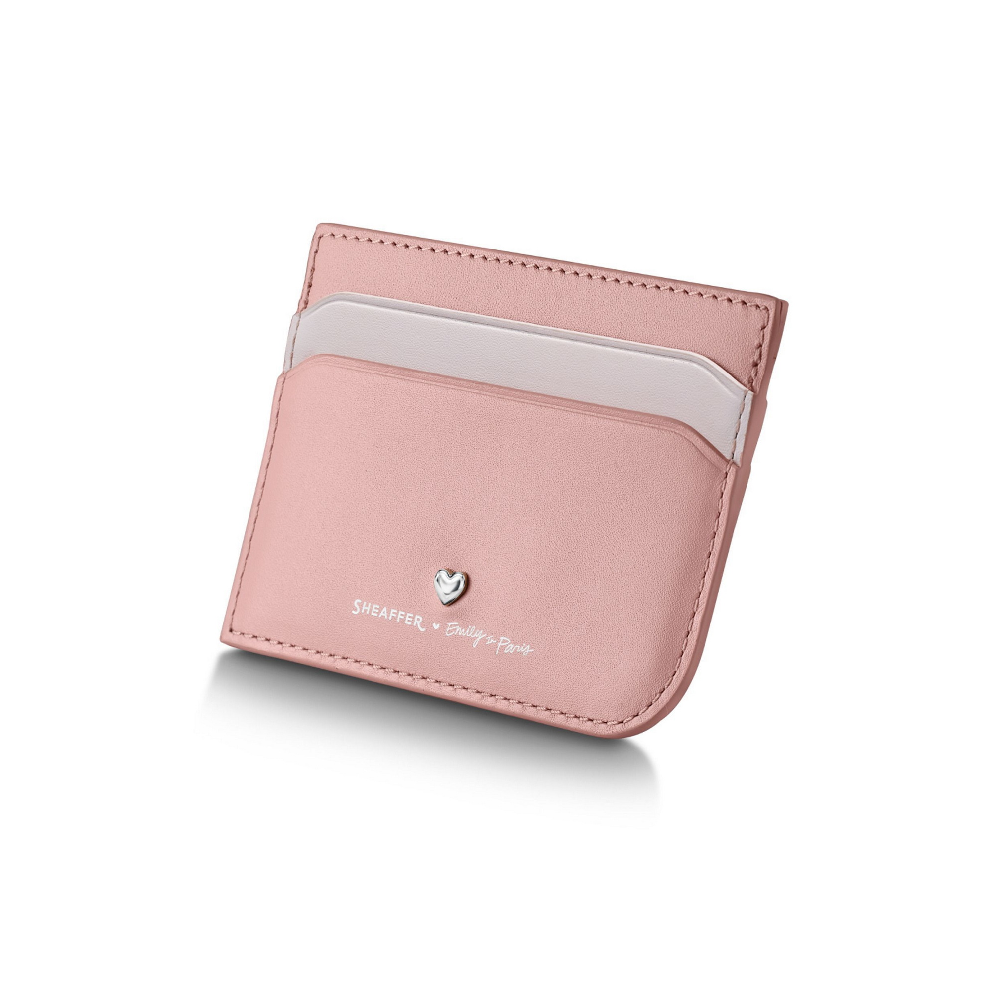 Produktfotos zum Geschenkset Emily in Paris mit Kugelschreiber und Kreditkartenetui in Sentinel Rosa / Product photos of the "Emily in Paris" gift set, featuring a ballpoint pen and a credit card holder in Sentinel Pink (GSHG2321512EIPP)