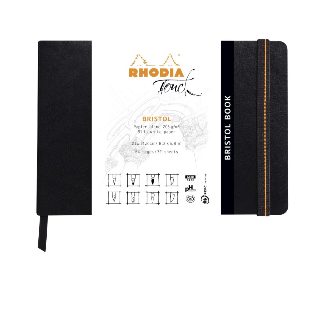 Produktfoto zum Bristol Book von Rhodia in dem Produkt Format DINA5 / Product photo for Bristol Book from rhodia in product format DINA5 (RH_116114C)