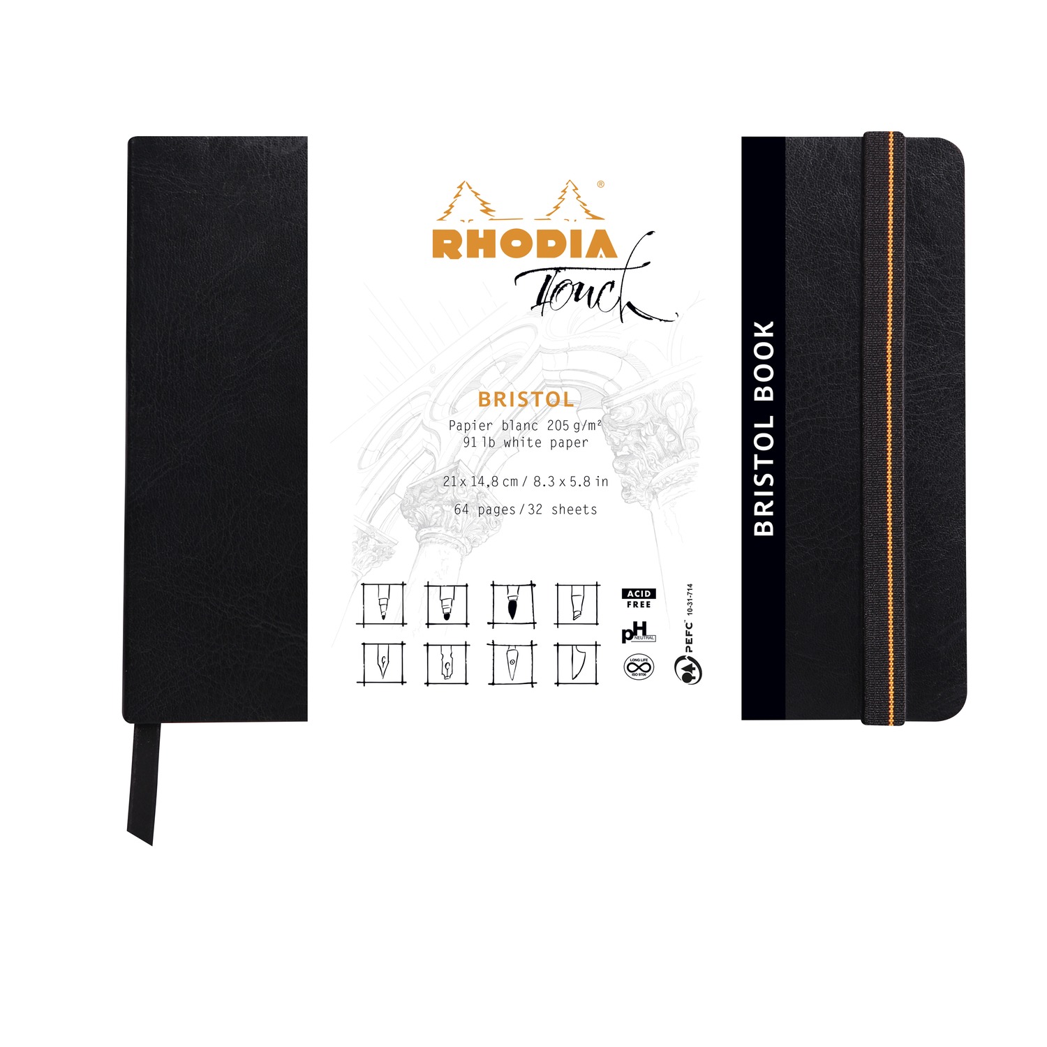 Produktfoto zum Bristol Book von Rhodia in dem Produkt Format DINA5 / Product photo for Bristol Book from rhodia in product format DINA5 (RH_116114C) Produktfoto zum Bristol Book von Rhodia in dem Produkt Format DINA5 / Product photo for Bristol Book from rhodia in product format DINA5 (RH_116114C)