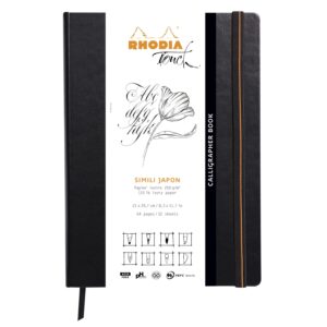 Produktfoto zum Calligrapher Notizbuch von Rhodia in dem Produkt Format DINA4 hoch / Product photo for Calligrapher notebook from rhodia in product format DINA4 hoch (RH_116125C)