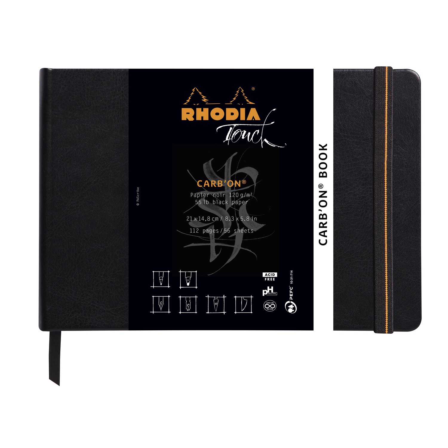 Produktfoto zum Carb'On Papierblock von Rhodia in dem Produkt Format DINA5 quer / Product photo for Carb'On paper pad from rhodia in product format DINA5 quer (RH_116116C) Produktfoto zum Carb'On Papierblock von Rhodia in dem Produkt Format DINA5 quer / Product photo for Carb'On paper pad from rhodia in product format DINA5 quer (RH_116116C)