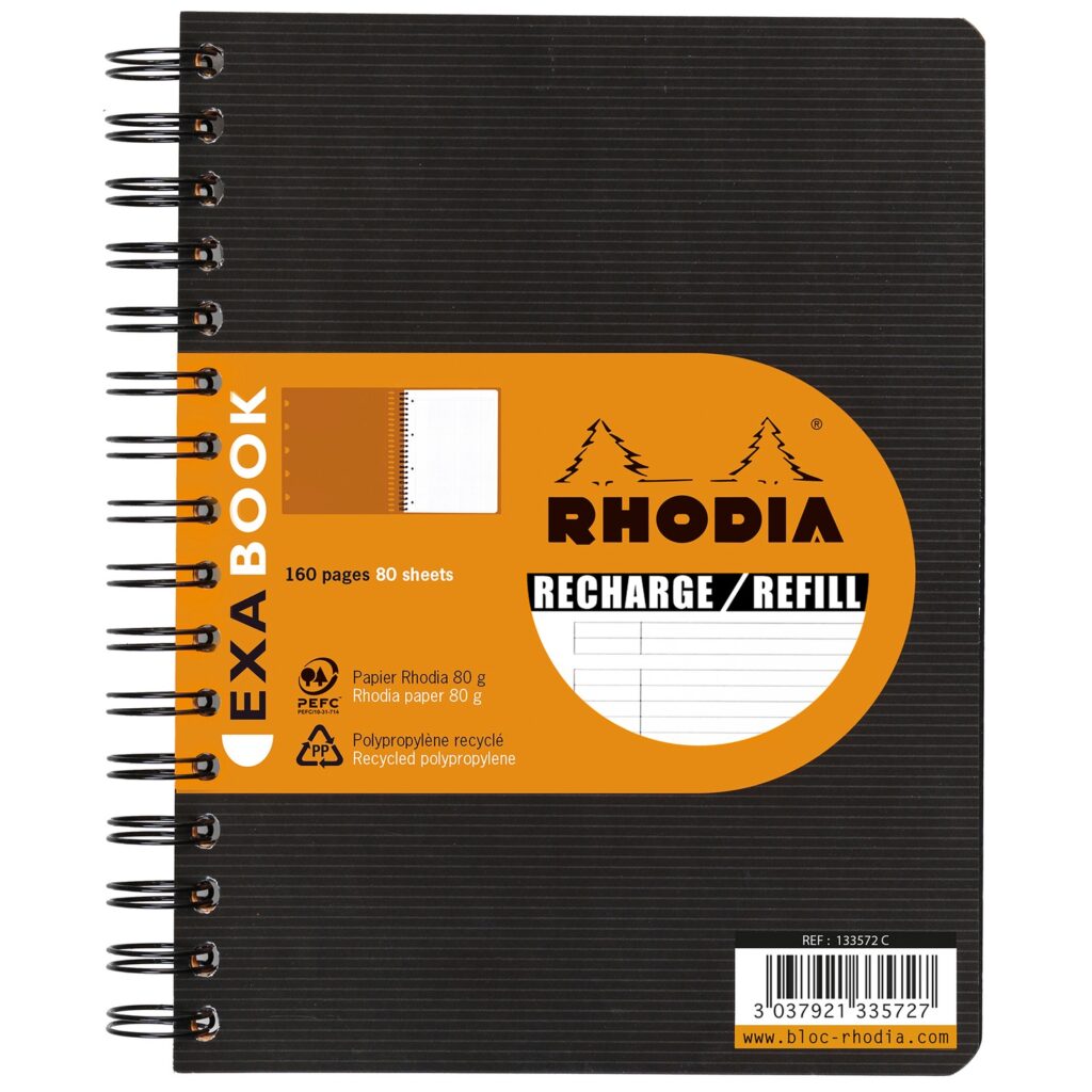Produktfoto zum Exabook von Rhodia in der Produkt Variante refill in dem Produkt Format DINA5 in der Produkt Lineatur liniert / Product photo for Exabook from rhodia in product variant refill in product format DINA5 in product ruling liniert (RH_133576C)