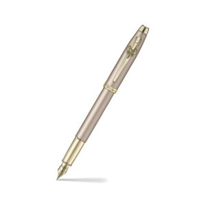 Produktfoto zum Füllfderhalter der Serie "Emily in Paris" von Sheaffer in der Farbe Champagner Gold / product photo of the fountain pen of "Emily in Paris" from Sheaffer in Champagner Gold (GSHE0937753EIP)