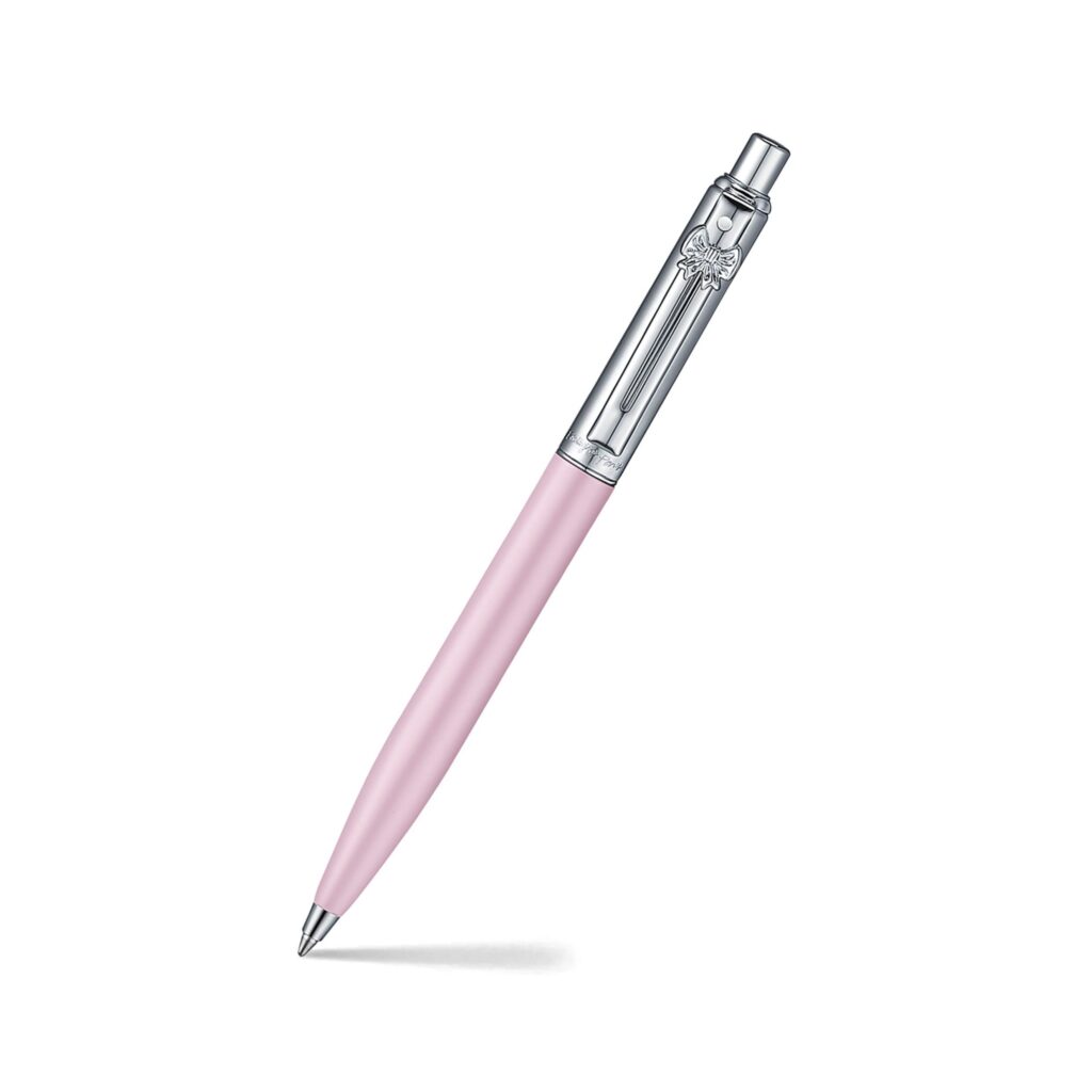 Produktfoto zum Kugelschreiber der Serie "Emily in Paris" von Sheaffer in der Farbe Sentinel Pink / product phot of the ballpoint pen of "Emily in Paris" from Sheaffer in Sentinel Pink (GSHE232151EIPP)