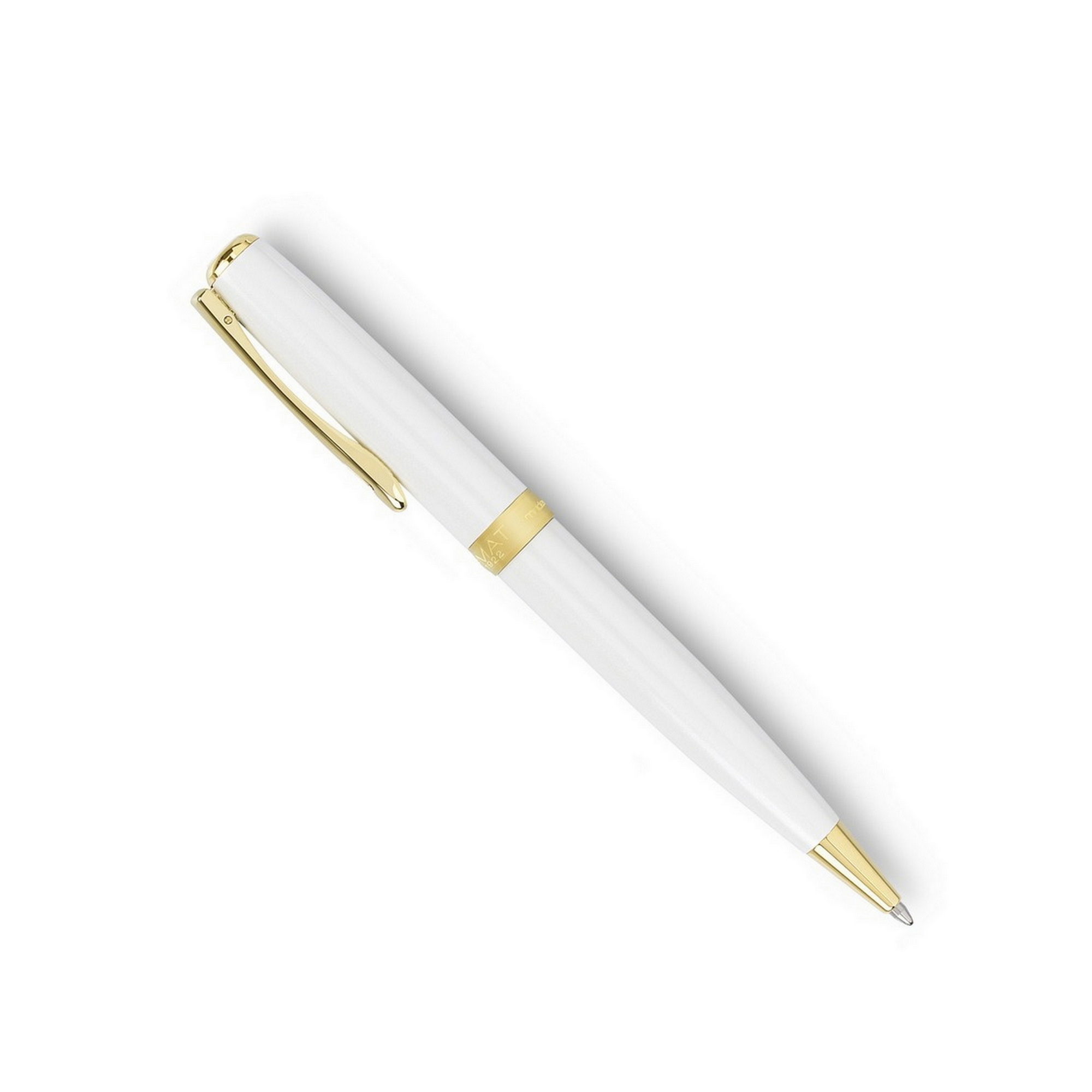 Produktfoto zum Excellence A2 Kugelschreiber in der Variante weiß perlmutt vergoldet / Product photo for Excellence A2 ballpoint pen in variant weiß perlmutt vergoldet (D40219040)