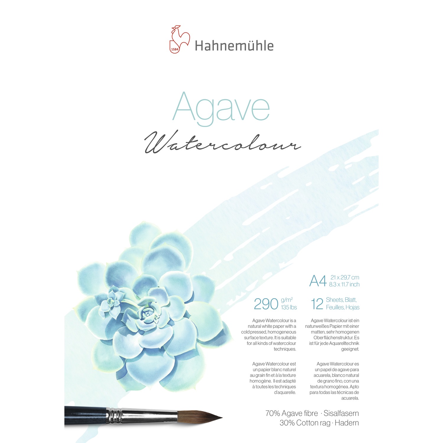 Produktfoto zu Hahnemühle Agave Watercolour von Hahnemühle / Product photo of Hahnemühle Agave Watercolour by Hahnemühle
